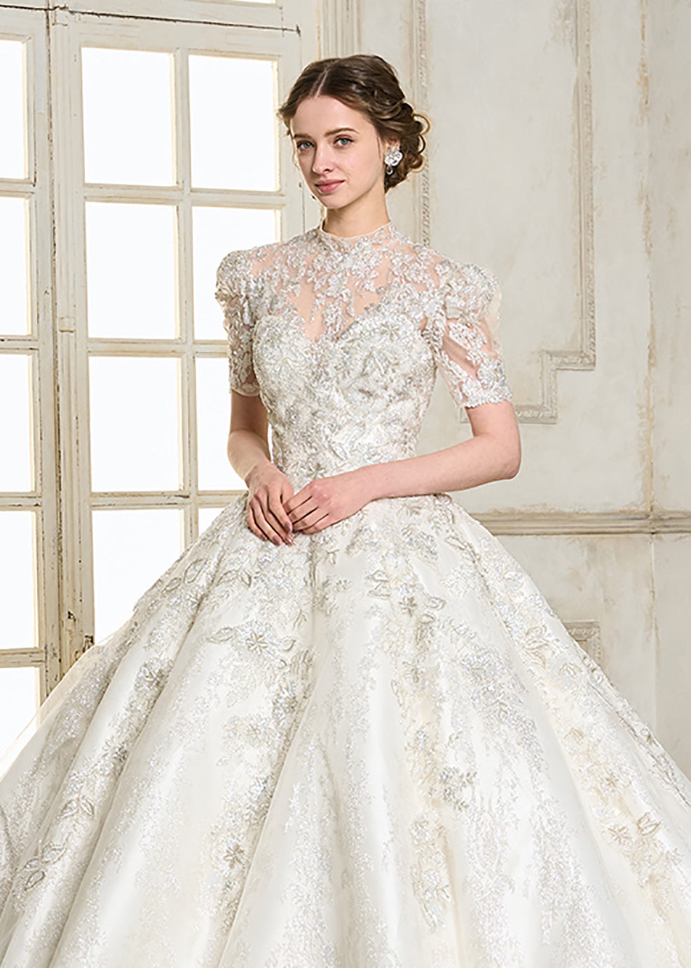 【KEYUCA】最終値下げ⭐︎元値20万円！高級ウェディングドレスの光沢！ ウエディングドレス・カラードレス・タキシードならアトリエユカ